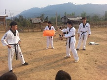 라오스 어린이들과 함께한 시간 <태권도,
